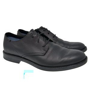 Marc Nason Sz 12 Black Leather Lace Comfort Shoes